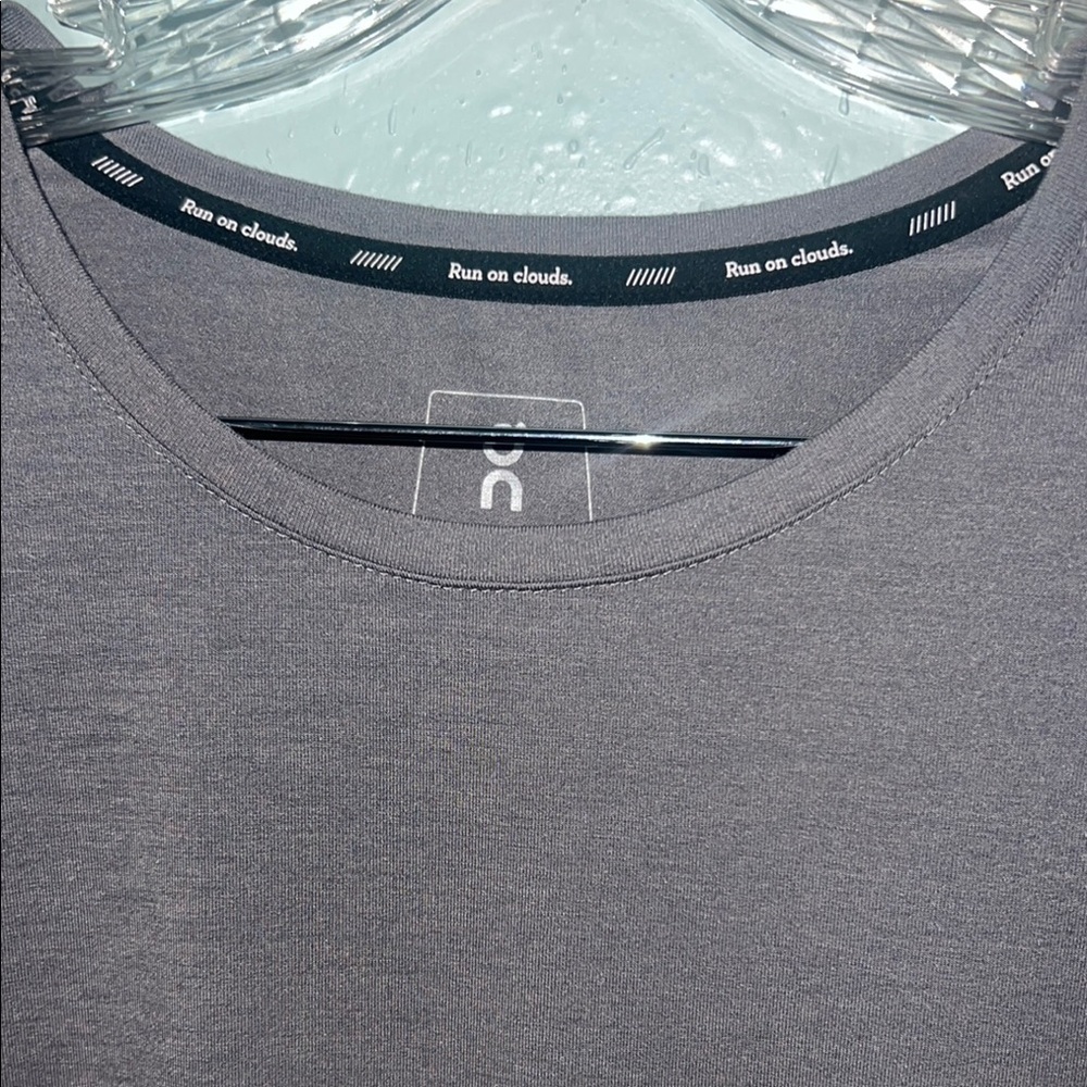 On Running Gray Short Sleeve Tee Essential Comfort